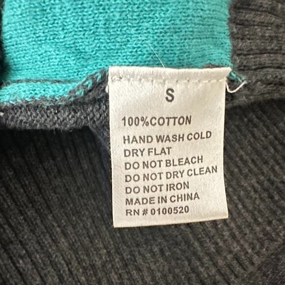 Mighty Fine Womens Sweater Small Holiday Unicorn Santa Ugly Christmas Snow Flake - Picture 6 of 7